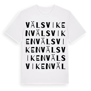 Välsviken ordlek t-shirt – ekologisk bomull t-shirt från PinShirt
