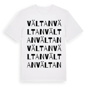 Vältan ordlek t-shirt – ekologisk bomull t-shirt från Pinshirt