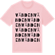 Pink Cotton t-shirt med Vänden ordlek t-shirt