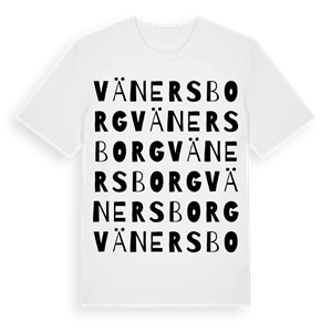 Vänersborg ordlek t-shirt – ekologisk bomull t-shirt från PinShirt