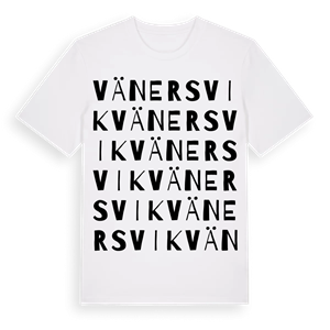 Vänersvik ordlek t-shirt – ekologisk bomull t-shirt från PinShirt