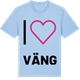 Blue Soul t-shirt med Jag älskar Väng t-shirt stort tryck