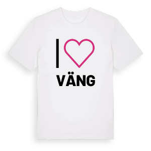 Jag älskar Väng t-shirt stort tryck – ekologisk bomull t-shirt från PinShirt