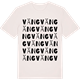 Vintage White t-shirt med Väng ordlek t-shirt