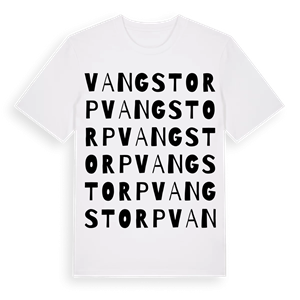 Vangstorp ordlek t-shirt – ekologisk bomull t-shirt från PinShirt