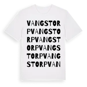 Vangstorp ordlek t-shirt – ekologisk bomull t-shirt från Pinshirt