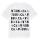 White t-shirt med Vännacka ordlek t-shirt