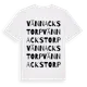 White t-shirt med Vännackstorp ordlek t-shirt