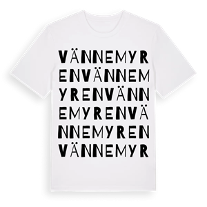 Vännemyren ordlek t-shirt – ekologisk bomull t-shirt från PinShirt