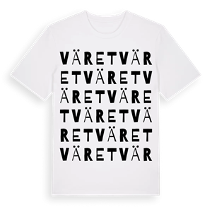 Väret ordlek t-shirt – ekologisk bomull t-shirt från PinShirt