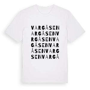 Vargåsen ordlek t-shirt – ekologisk bomull t-shirt från PinShirt