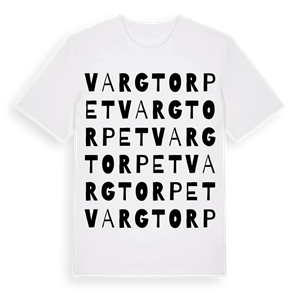 Vargtorpet ordlek t-shirt – ekologisk bomull t-shirt från Pinshirt
