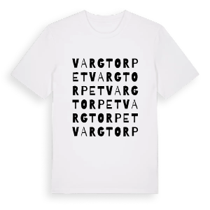 Vargtorpet ordlek t-shirt – ekologisk bomull t-shirt från PinShirt