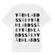 White t-shirt med Värmlands Säby ordlek t-shirt