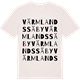 Vintage White t-shirt med Värmlands Säby ordlek t-shirt