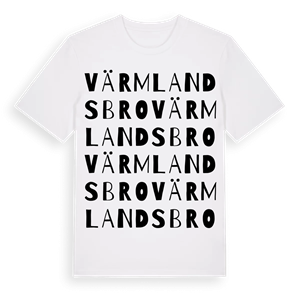 Värmlandsbro ordlek t-shirt – ekologisk bomull t-shirt från PinShirt