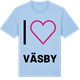 Blue Soul t-shirt med Jag älskar Väsby t-shirt stort tryck