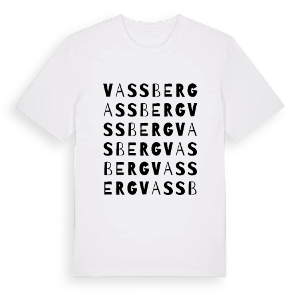 Vassberg ordlek t-shirt – ekologisk bomull t-shirt från PinShirt