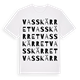 White t-shirt med Vasskärret ordlek t-shirt