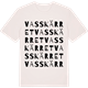 Vintage White t-shirt med Vasskärret ordlek t-shirt