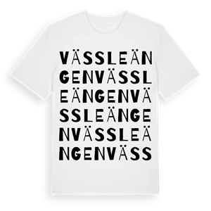 Vässleängen ordlek t-shirt – ekologisk bomull t-shirt från PinShirt