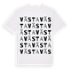 White t-shirt med Västa ordlek t-shirt