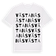 White t-shirt med Västanås ordlek t-shirt