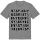 Mid Heather Gray t-shirt med Västanmyren ordlek t-shirt