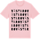 Pink Cotton t-shirt med Västbro ordlek t-shirt