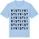 Blue Soul t-shirt med Västby ordlek t-shirt