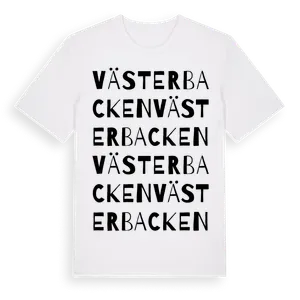 Västerbacken ordlek t-shirt – ekologisk bomull t-shirt från Pinshirt