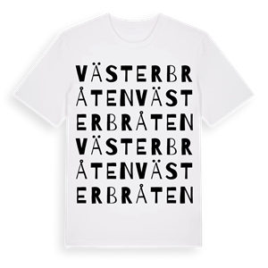 Västerbråten ordlek t-shirt – ekologisk bomull t-shirt från PinShirt