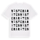 White t-shirt med Västerbråten ordlek t-shirt