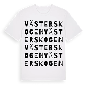 Västerskogen ordlek t-shirt – ekologisk bomull t-shirt från PinShirt