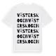 White t-shirt med Västerskogen ordlek t-shirt