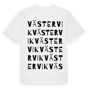 Västervik ordlek t-shirt – ekologisk bomull t-shirt från Pinshirt