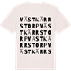 Vintage White t-shirt med Västkärrstorp ordlek t-shirt