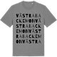 Mid Heather Gray t-shirt med Västra Backemon ordlek t-shirt