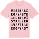 Pink Cotton t-shirt med Västra Berga ordlek t-shirt