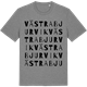 Mid Heather Gray t-shirt med Västra Bjurvik ordlek t-shirt