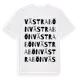 White t-shirt med Västra Bön ordlek t-shirt