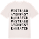 Vintage White t-shirt med Västra Bråten ordlek t-shirt