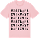 Pink Cotton t-shirt med Västra Brevik ordlek t-shirt