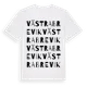 White t-shirt med Västra Brevik ordlek t-shirt