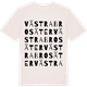 Vintage White t-shirt med Västra Brosäter ordlek t-shirt