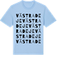 Blue Soul t-shirt med Västra Deje ordlek t-shirt