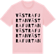 Pink Cotton t-shirt med Västra Furtan ordlek t-shirt