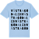 Blue Soul t-shirt med Västra Gödalen ordlek t-shirt