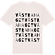 Vintage White t-shirt med Västra Haget ordlek t-shirt