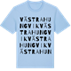 Blue Soul t-shirt med Västra Hungvik ordlek t-shirt
